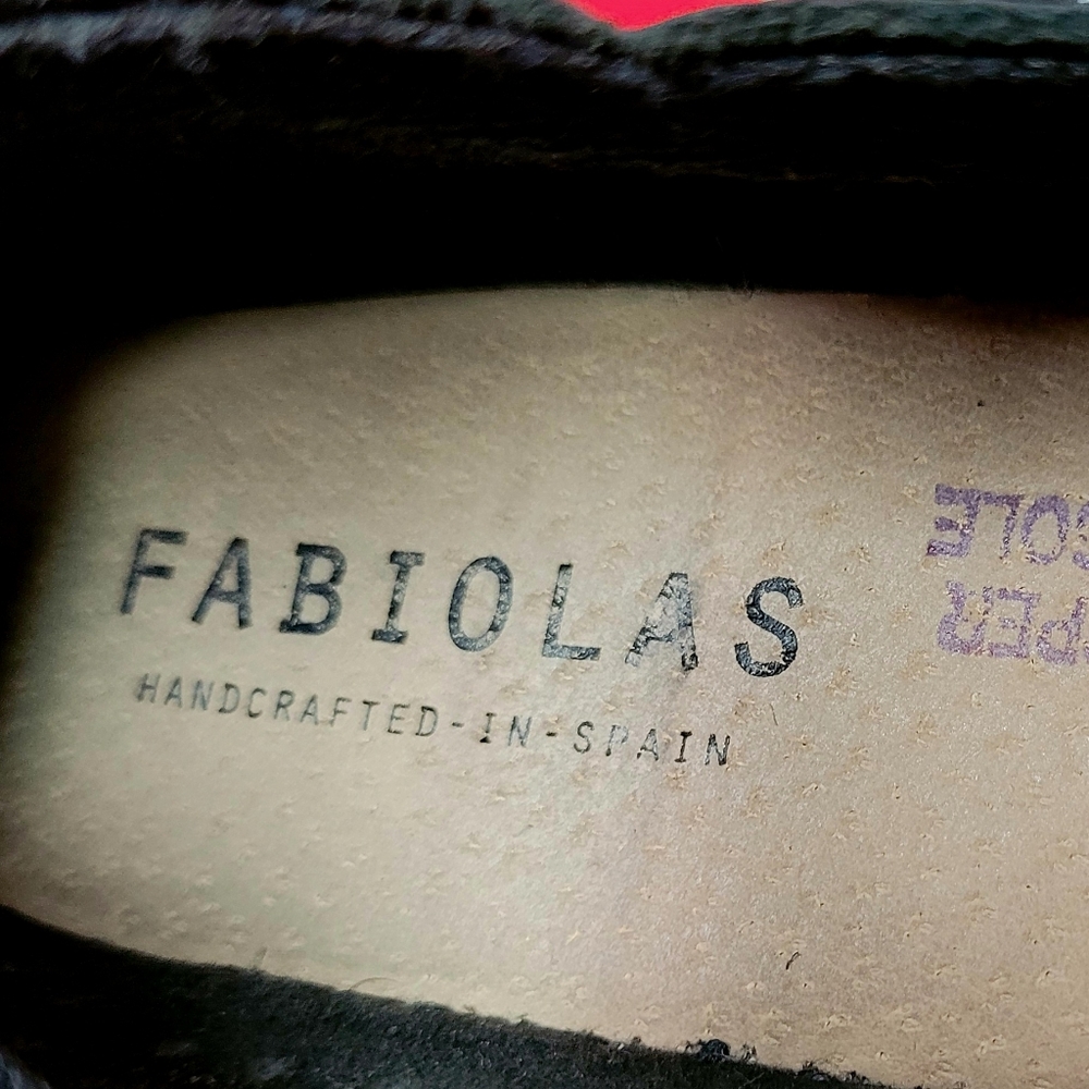 Fabiolas Luxury Black Ostrich Leather Womens Espadrilles Flats size 37 / US 6.5 - Picture 9 of 9